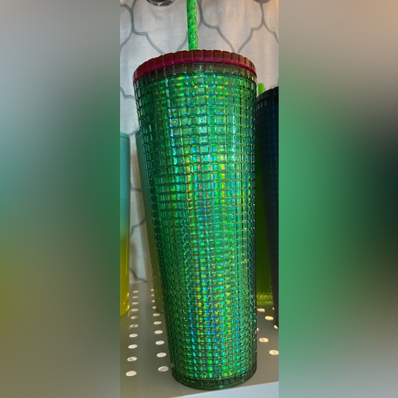 Starbucks pink and green venti cold cup never used - Picture 4 of 5